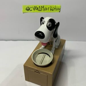 Choken Bako MY DOG 6x7" Robotic Animated Piggy Bank - Dalmatian I Love Money